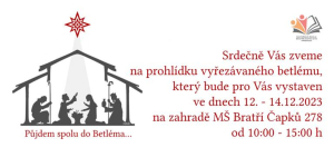 Betlém - pozvánka