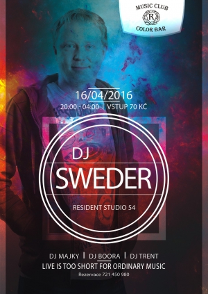 DJ Sweder - plakát 2015 DJ Sweder - plakát 2015
