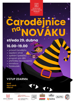 plakát - čarodějnice 2026