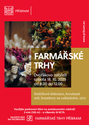 Plakát Farmářské trhy 18. 10. 2025