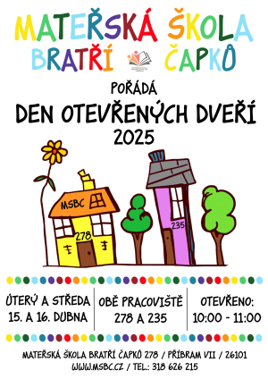 Plakát na DOD MŠ BČ