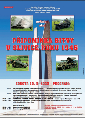 Plakát - rekonstrukce bitvy u Slivice