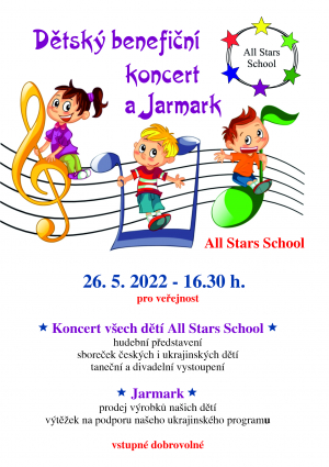 Pozvánka - All Stars School - koncert 26 - 5 - 2022