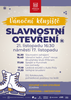 Slavnostní zahájení vánočního kluziště