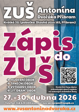 ZUŠ plakát zápis 2026 - 1